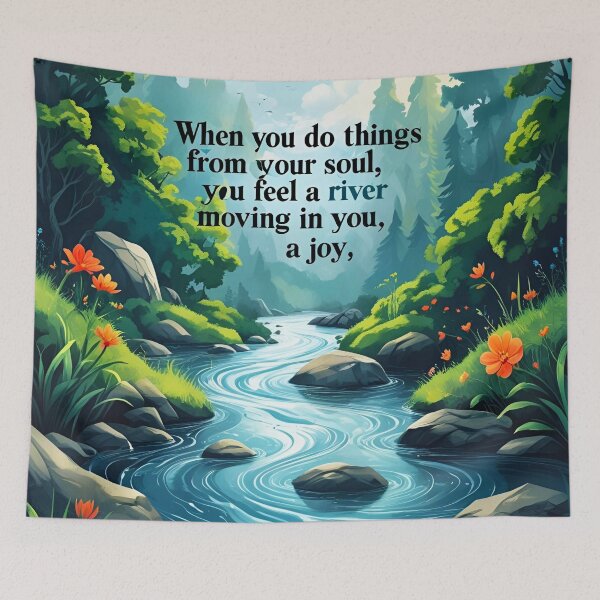 Item preview, When you do things from your soul, you feel a river moving in you, a joy 36 designed and sold by Tom-Johnson.