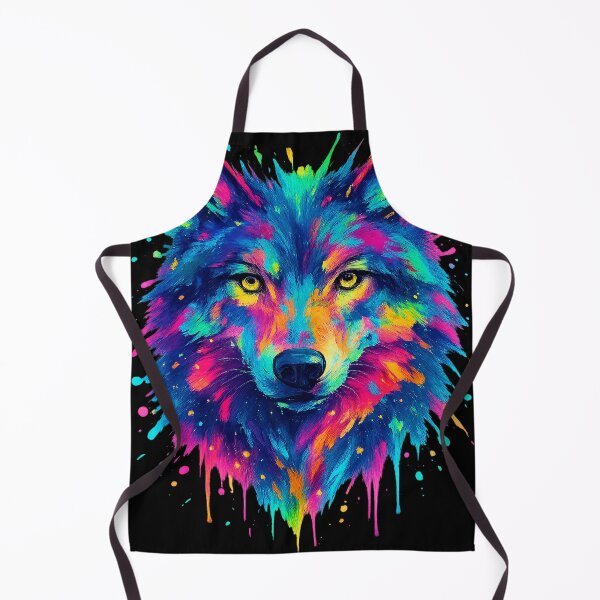 Item preview, Vibrant Color Splash Wolf designed and sold by alw951.
