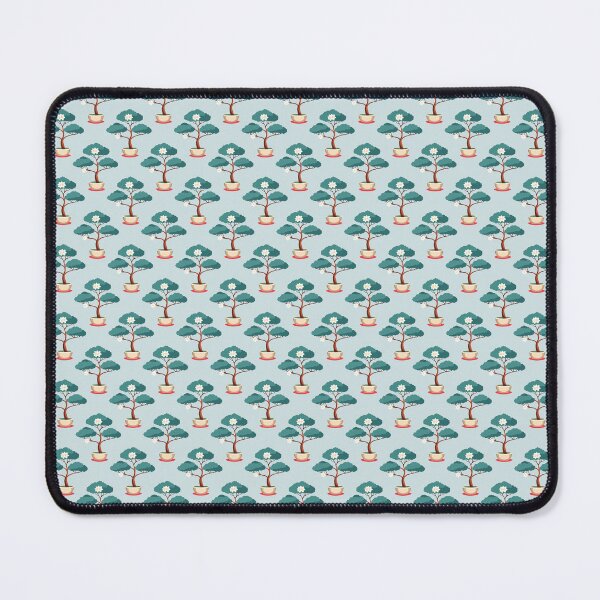 Item preview, Bonsai Tree Seamless Pattern – Japanese Zen Potted Trees Design designed and sold by WojcikDesigners.
