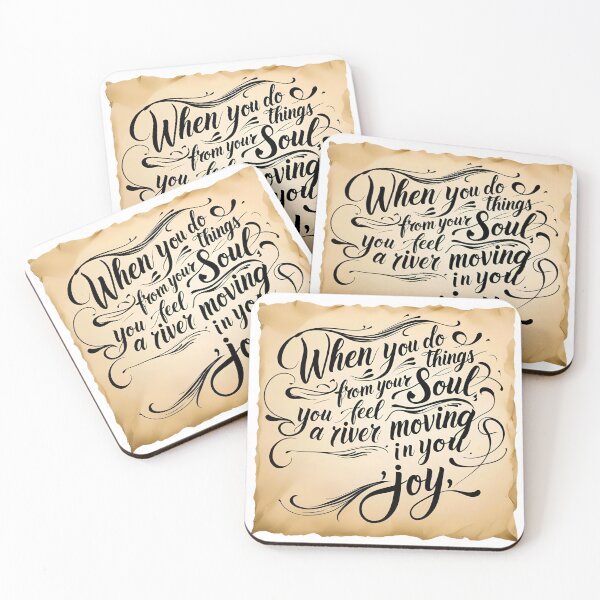 Item preview, When you do things from your soul, you feel a river moving in you, a joy 29 designed and sold by Tom-Johnson.