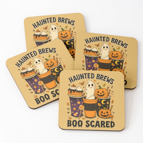 Item preview, Haunted Brews PNG - Cute Ghost Coffee Halloween Drinks with Pumpkins Sublimation, Spooky Fall Cafe Digital Download for Shirts & Mugs designed and sold by LotusArtShop68.