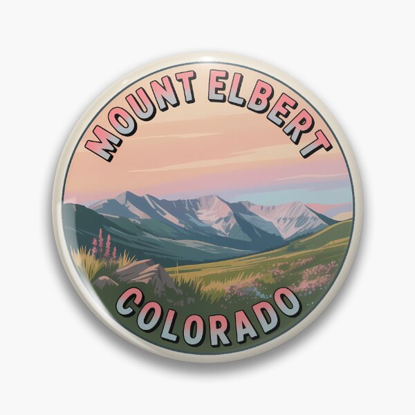 Item preview, Retro Sunset Mount Elbert Colorado Sticker designed and sold by Horizon Tales.