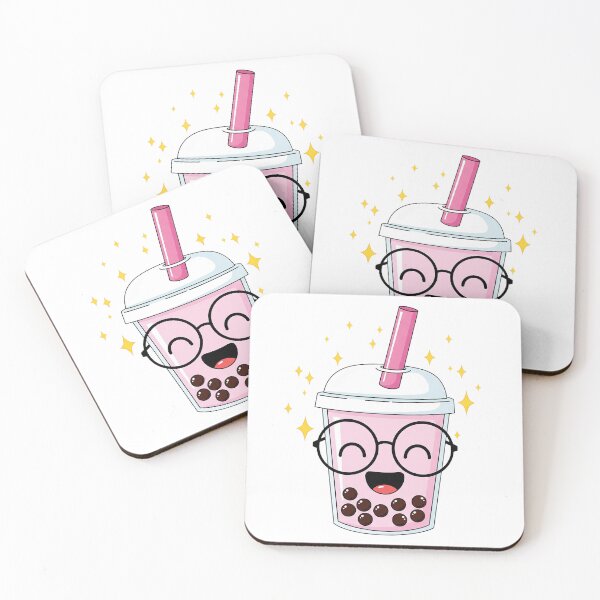 Item preview, Cute Nerdy Kawaii Bubble Tea with Glasses designed and sold by istoriadesign.