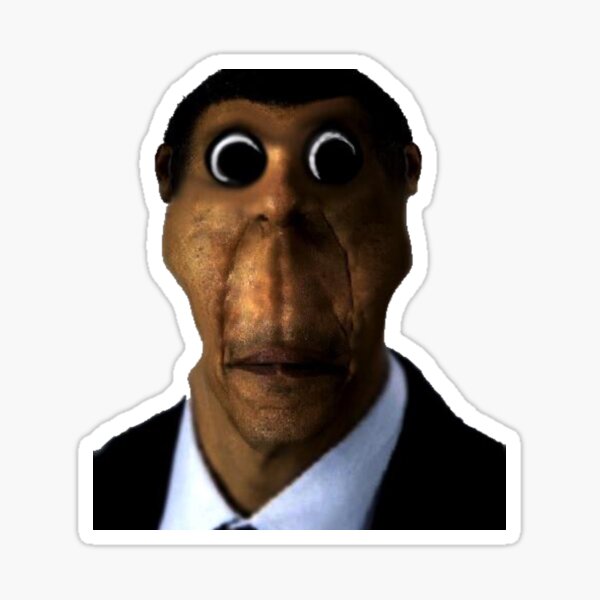 Obama Obunga Stickers Redbubble - roblox obama face decal