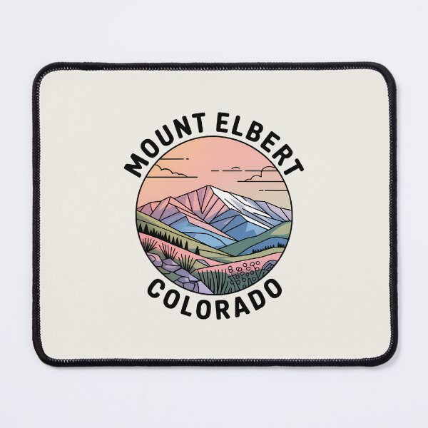 Item preview, Minimalist Pastel Mount Elbert Colorado Badge Sticker designed and sold by Horizon Tales.