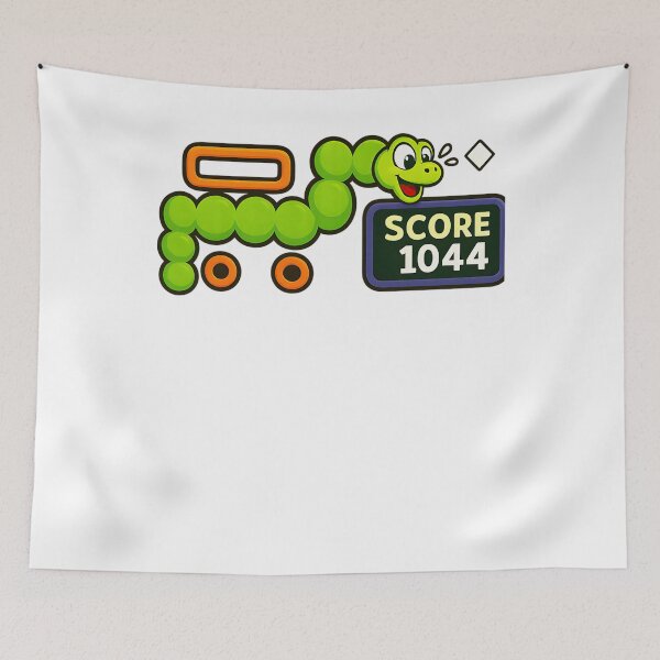 Item preview, Nibbly Nibly Retro Snake Clone 1983 Classic Computer Game designed and sold by ShopPointLessM.