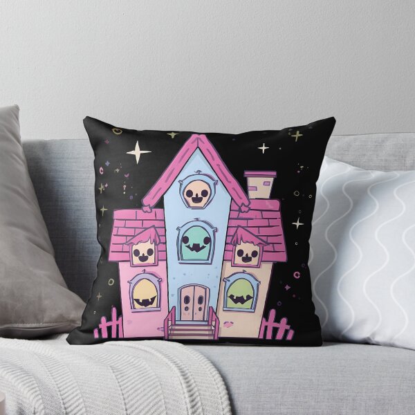 Item preview, Kawaii Pastel Haunted House | Cute Spooky Halloween Art designed and sold by PawxelArt.