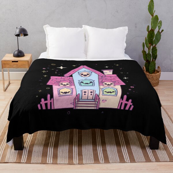 Item preview, Kawaii Pastel Haunted House | Cute Spooky Halloween Art designed and sold by PawxelArt.