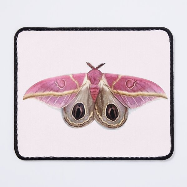 Item preview, pink moth sticker  designed and sold by inainart.