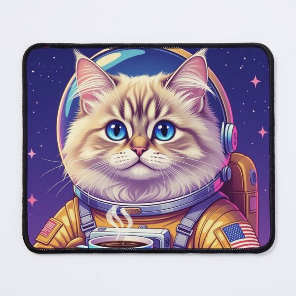Item preview, Coffee Astronaut Cat designed and sold by Cherry Peony.
