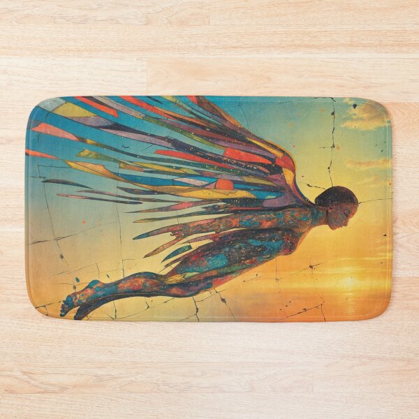 Item preview, Feathered Human Soaring in the Clouds designed and sold by m-y-A-I-A-R-T-.