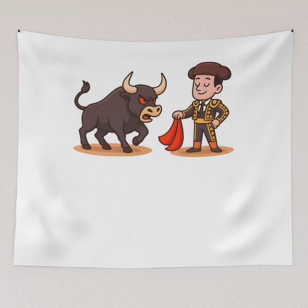 Item preview, Raging Beast (Olã©) Commodore 64 Exclusive Retro Game Artwork Â€“ Bull And Matador designed and sold by ShopPointLessM.