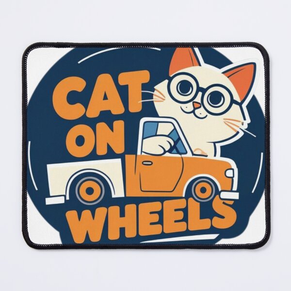Item preview, Cat on Wheels designed and sold by TheSewRyn.