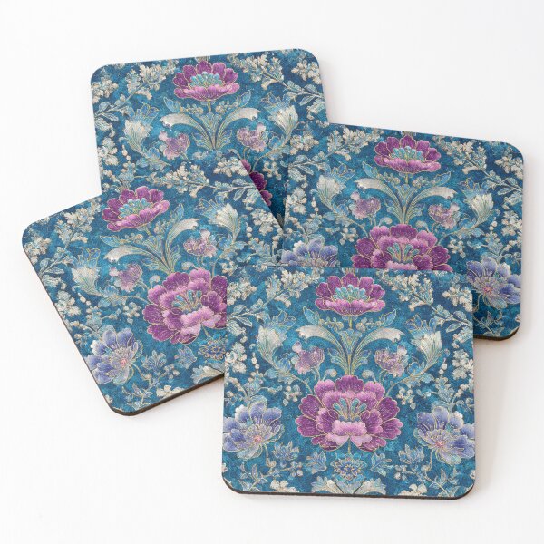 Item preview, Decoupage Vintage Blue Flowers Arrangement Damask 1900 Victorian designed and sold by GrinGalore.
