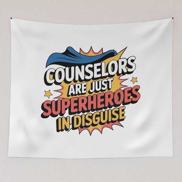 Item preview, Counselors Are Just Superheroes in Disguise | Inspiring Appreciation designed and sold by Charaff.