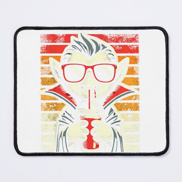 Item preview, Retro Hipsters Vampires with Smoothie Halloween Funny Vampires designed and sold by RickyHerrera.