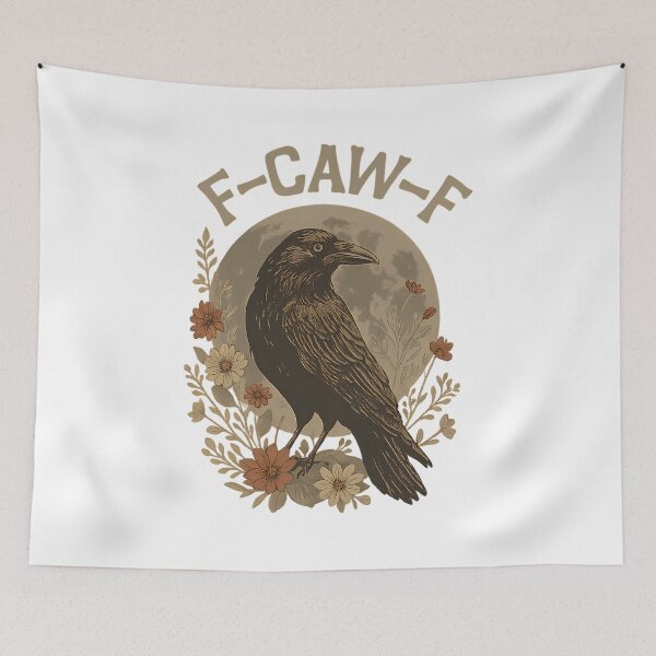 Item preview, Humor Funny F-Caw-F Crow Gothic designed and sold by RashadBensonSt.