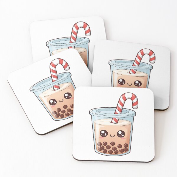 Item preview, Cute Kawaii Christmas Bubble Tea designed and sold by istoriadesign.