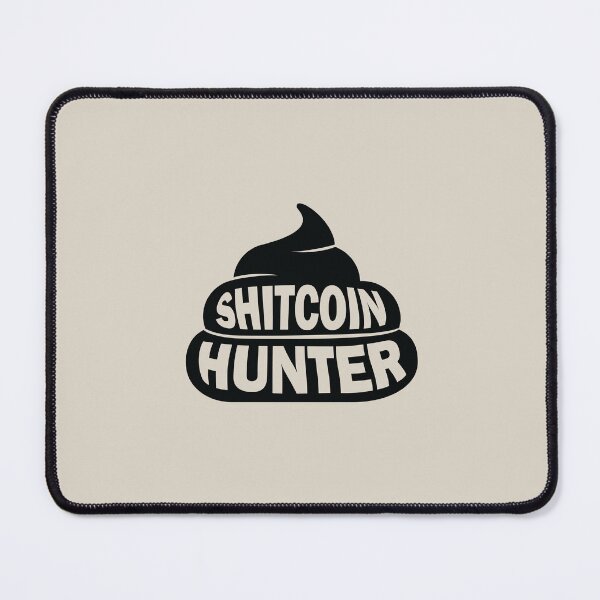 Item preview, Shitcoin Hunter | Funny Crypto Meme T-Shirt designed and sold by CryptoDressCode.