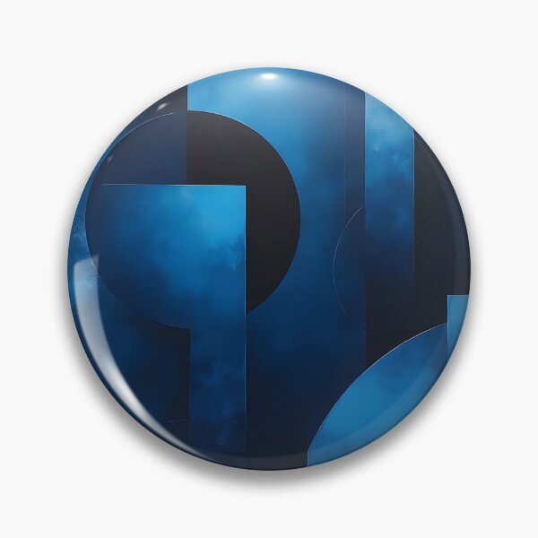 Item preview, Abstract composition in shades of blue designed and sold by 2-Seraphira.