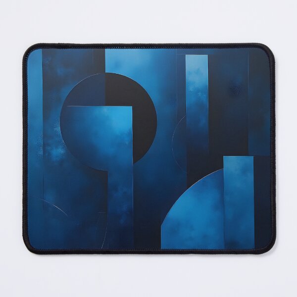 Item preview, Abstract composition in shades of blue designed and sold by 2-Seraphira.