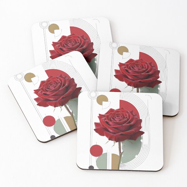 Item preview, Elegant Red Rose – Modern Botanical Floral Illustration designed and sold by unclejohncorner.