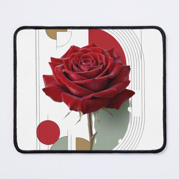 Item preview, Elegant Red Rose – Modern Botanical Floral Illustration designed and sold by unclejohncorner.