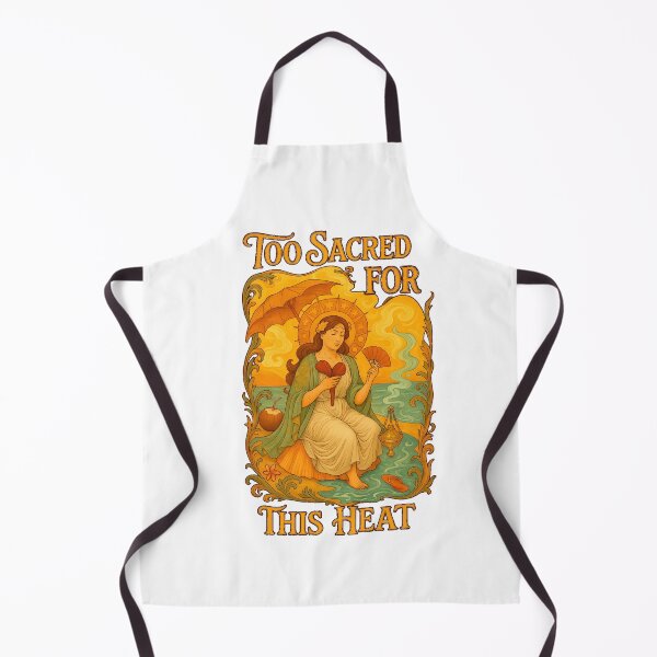 Item preview, Too Sacred For this Heat" Art Nouveau T-Shirt | Funny Spiritual Tee designed and sold by MySpiritTravels.