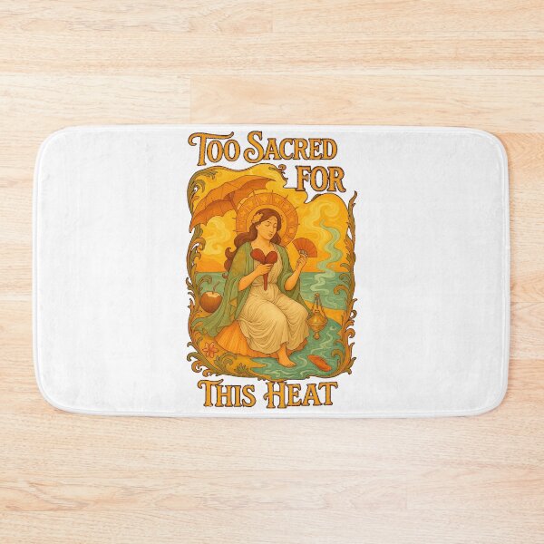 Item preview, Too Sacred For this Heat" Art Nouveau T-Shirt | Funny Spiritual Tee designed and sold by MySpiritTravels.