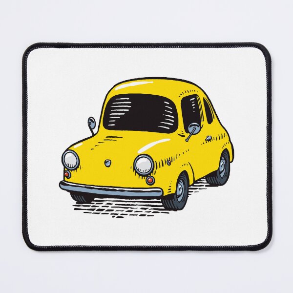 Item preview, Small, cute, cartoon, yellow car designed and sold by StefanAlfonso.