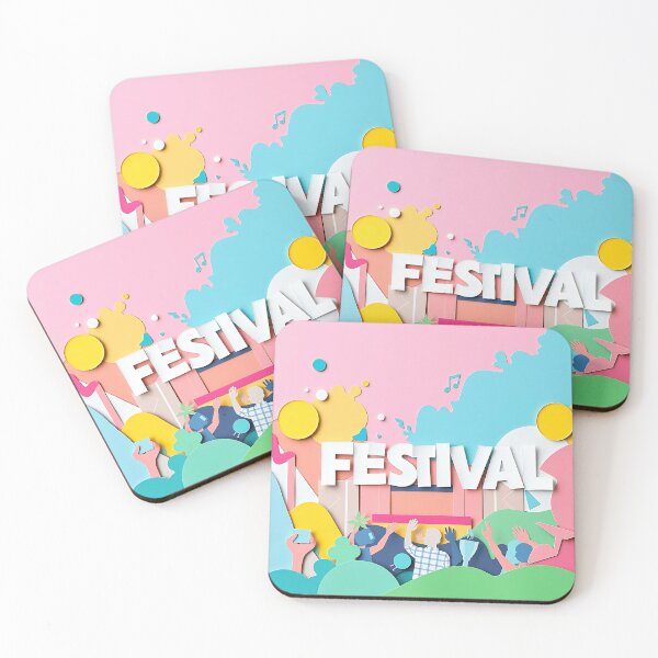 Item preview, Paper Collage Music Festival Art designed and sold by sharon1210.