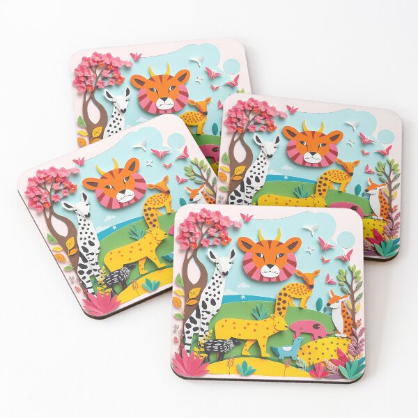 Item preview, Vibrant Paper Collage Animal Kingdom designed and sold by sharon1210.