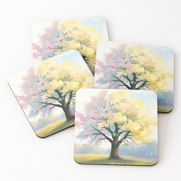 Item preview, Pastel Tree with Fluid Brush Strokes designed and sold by sharon1210.