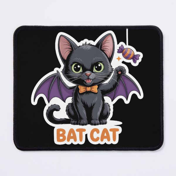 Item preview, Bat Cat Happy Halloween  designed and sold by wzetart.