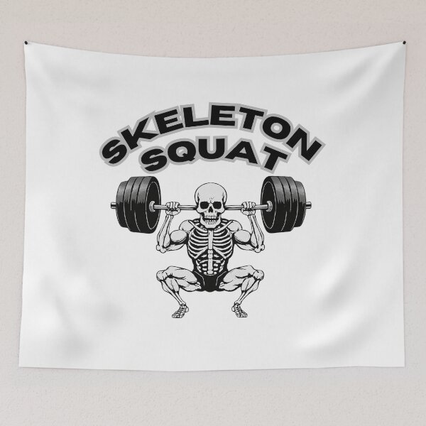 Item preview, Halloween skeleton workout design  designed and sold by Shop_Bagniak.