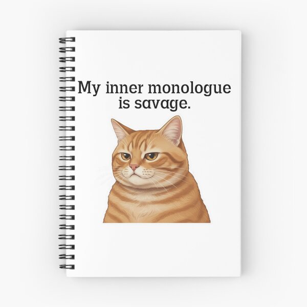 Item preview, Sarcastic Cat – "My inner monologue is savage" designed and sold by Sengakuji.