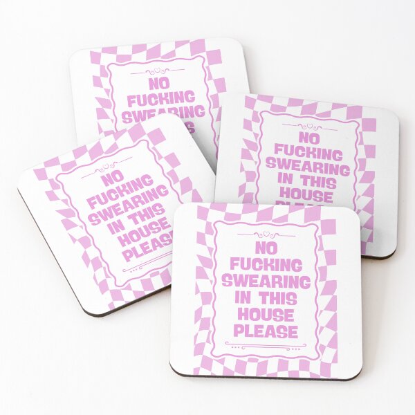 Item preview, No Swearing In This House - Pink designed and sold by Dondonmart.
