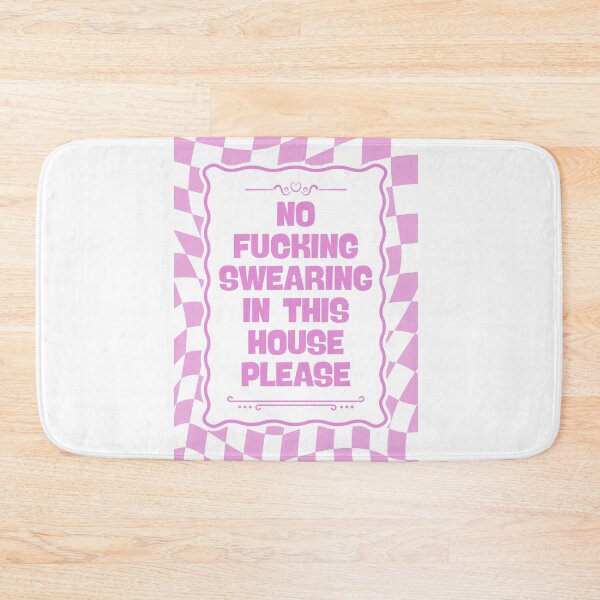 Item preview, No Swearing In This House - Pink designed and sold by Dondonmart.