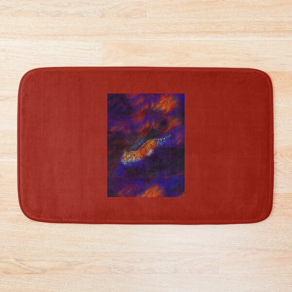 Item preview, Tiger in Cosmic Currents – Surreal Jungle Energy designed and sold by SuccessHunters.
