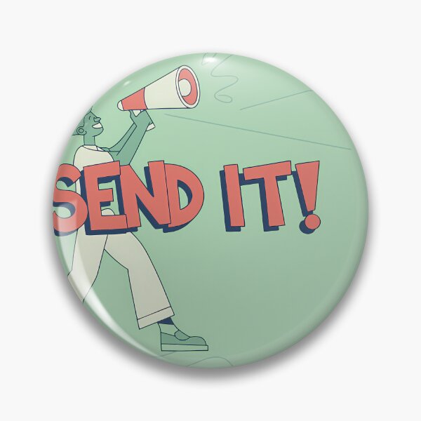 Item preview, SEND IT Typography Illustrations Energetic Digital Communication designed and sold by ART ATTACK ZONE.