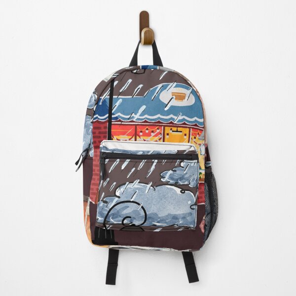 Item preview, Rainy Evening Walk by the Coffee Shop designed and sold by Saragoza.