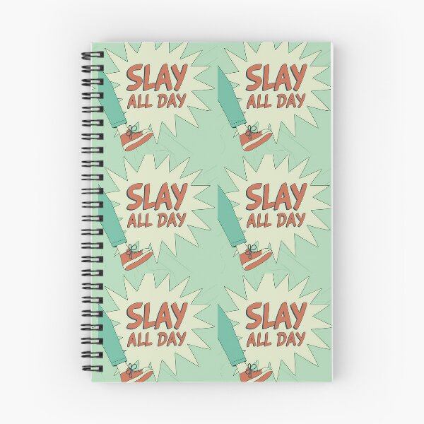 Item preview, SLAY ALL DAY Typography Illustrations Energetic Digital Communication designed and sold by ART ATTACK ZONE.