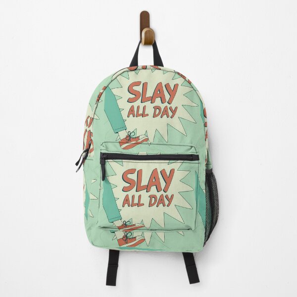 Item preview, SLAY ALL DAY Typography Illustrations Energetic Digital Communication designed and sold by ART ATTACK ZONE.