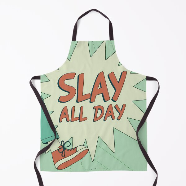 Item preview, SLAY ALL DAY Typography Illustrations Energetic Digital Communication designed and sold by ART ATTACK ZONE.