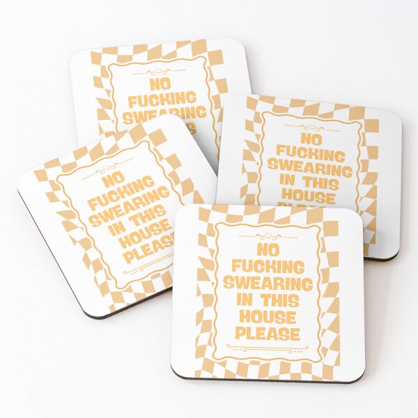 Item preview, No Swearing In This House - Yellow designed and sold by Dondonmart.