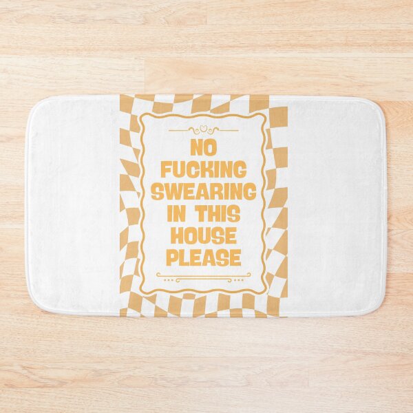 Item preview, No Swearing In This House - Yellow designed and sold by Dondonmart.