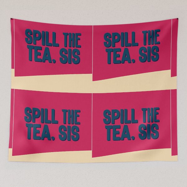 Item preview, SPILL THE TEA SIS Illustrations Energetic Digital Communication designed and sold by ART ATTACK ZONE.