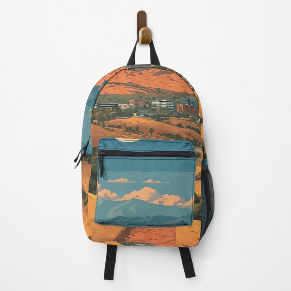 Item preview, Boise Idaho Travel Poster | Vintage City of Trees & Foothills Skyline Art designed and sold by TuncGK.
