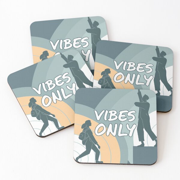 Item preview, VIBES ONLY Typography Illustrations Energetic Digital Communication designed and sold by ART ATTACK ZONE.
