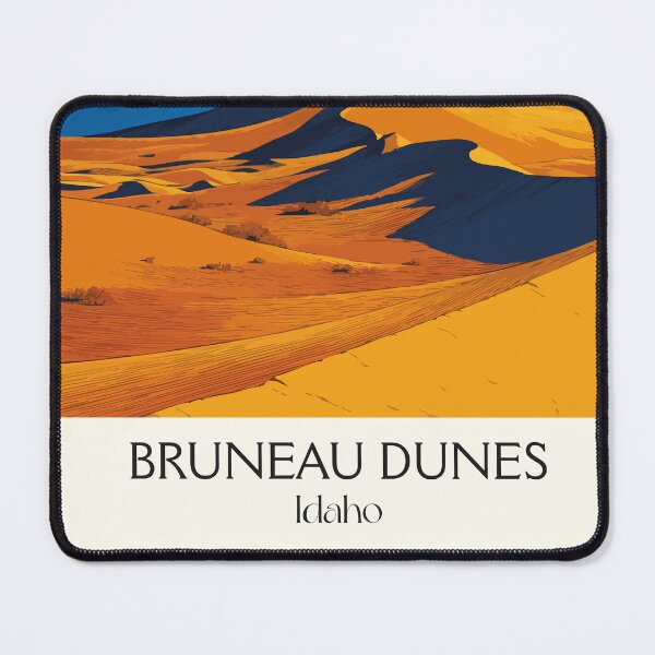 Item preview, Bruneau Dunes State Park Poster | Vintage Idaho Sand Dunes & Night Sky Art designed and sold by TuncGK.